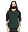 【Indigofera】Leon Raglan Supima  Sweater Phthalo Green 頂級匹馬棉 拉克蘭五分袖 菁綠x黑色
