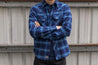【Indigofera】 Dawson Shirt Indigo Check Flannel 