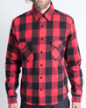 【Indigofera】Norris Check Flannel Selvage Shirt / 日本布邊 法蘭絨衫 硫化染 紅黑格紋