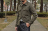 【Naked and Famous】Work Shirt Cotton Melton Shirt Green