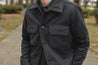 【Naked and Famous】Work Shirt Cotton Melton Shirt Charcoal
