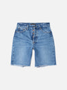 【Nudie Jeans】Maud Shorts Nostalgic Blue / 女版 懷舊石洗 有機棉 高腰長版短褲