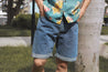 【Nudie Jeans】Josh Shorts 90s Stone Denim 12.75oz／有機回收再生棉 復古石洗短褲