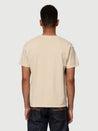 【Nudie Jeans】Roy Sound Habits Cream／黑膠圖樣有機棉短T 奶油色