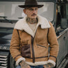 【Shangri-La Heritage】"Aviatore" B-3 Sabbia Shearling Jacket