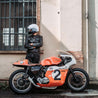 【Shangri-La Heritage】Café Racer Black Leather Jacket
