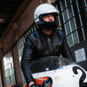 【Shangri-La Heritage】Café Racer Black Leather Jacket