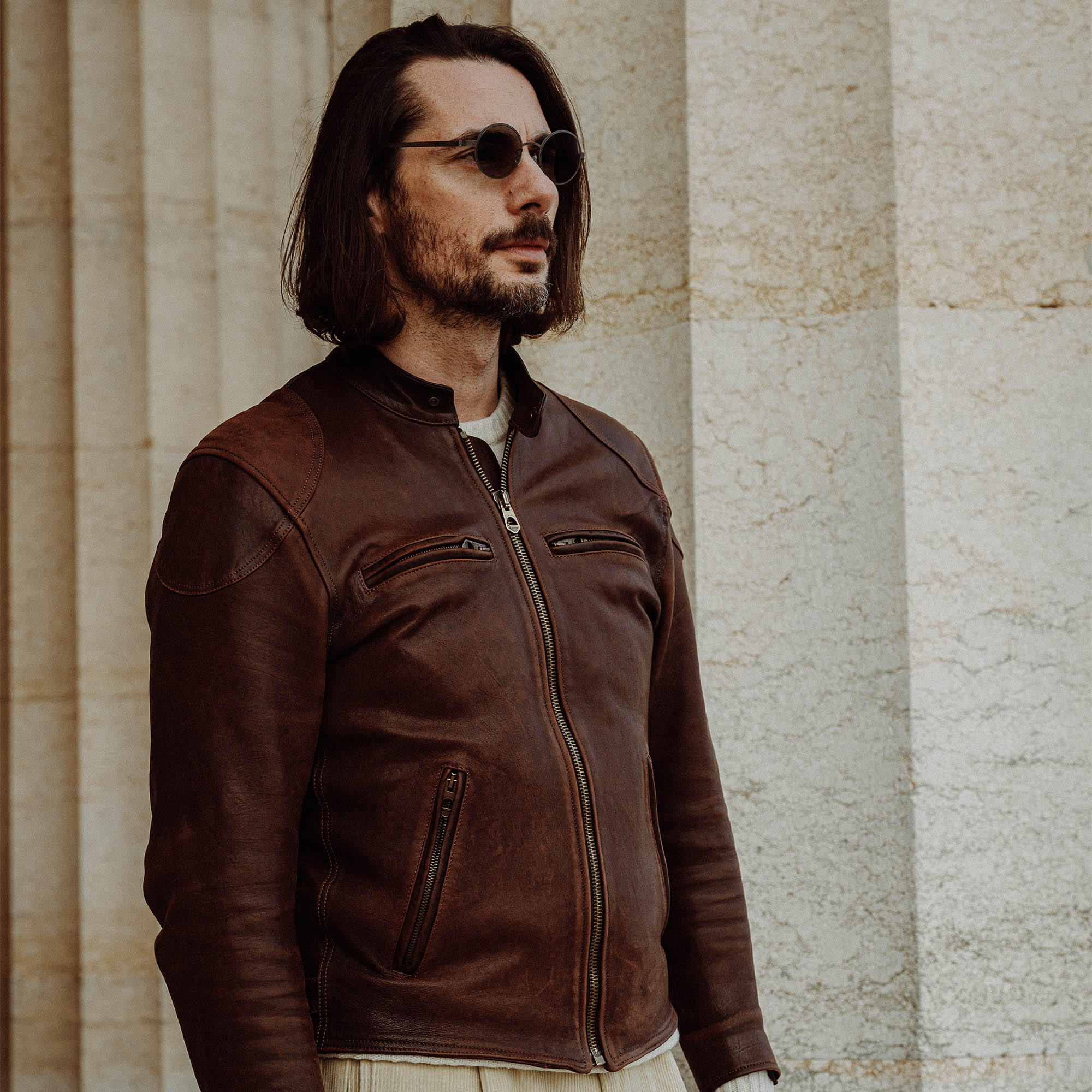 Foxdale racer leather jacket on sale