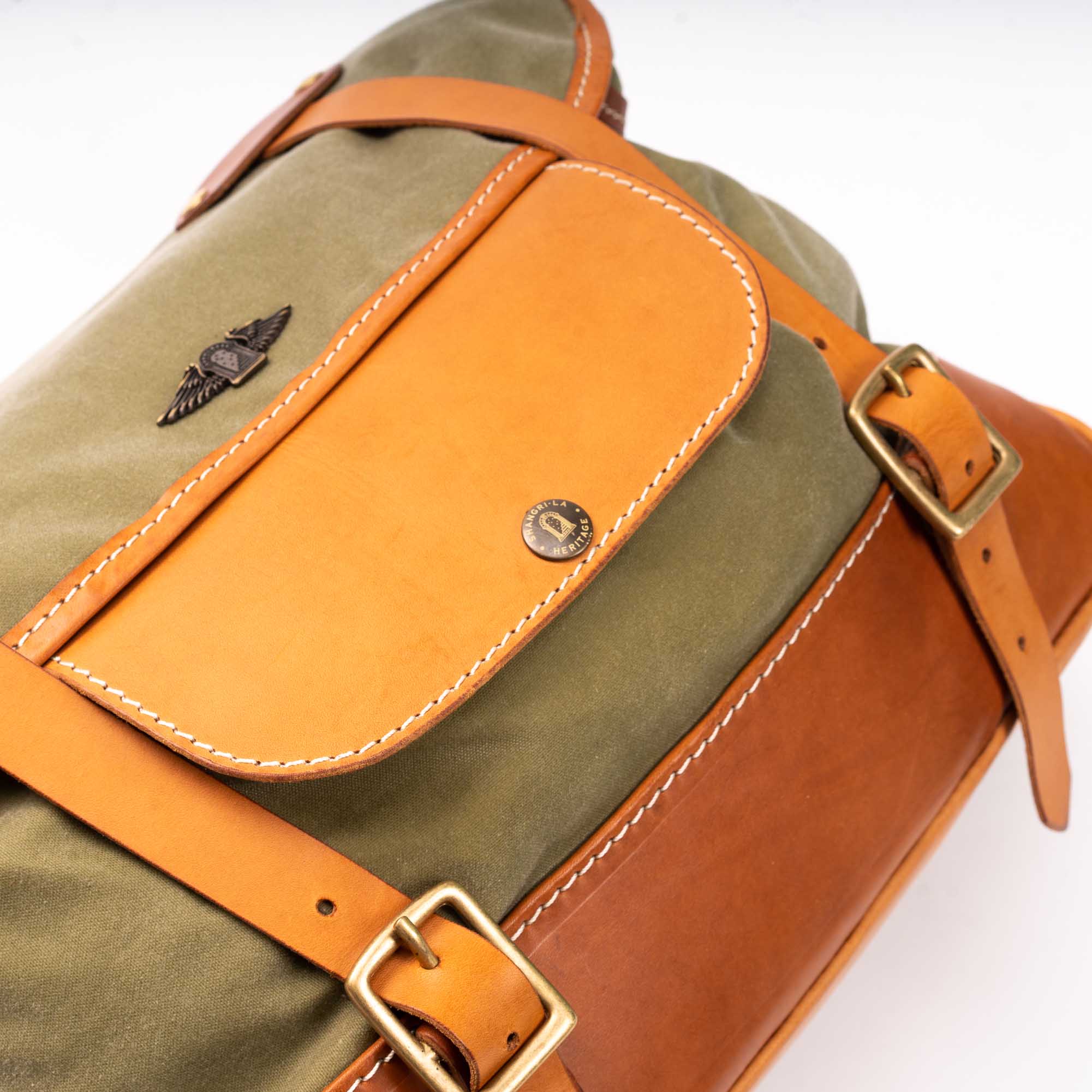 Heritage waxed canvas messenger bag cheap
