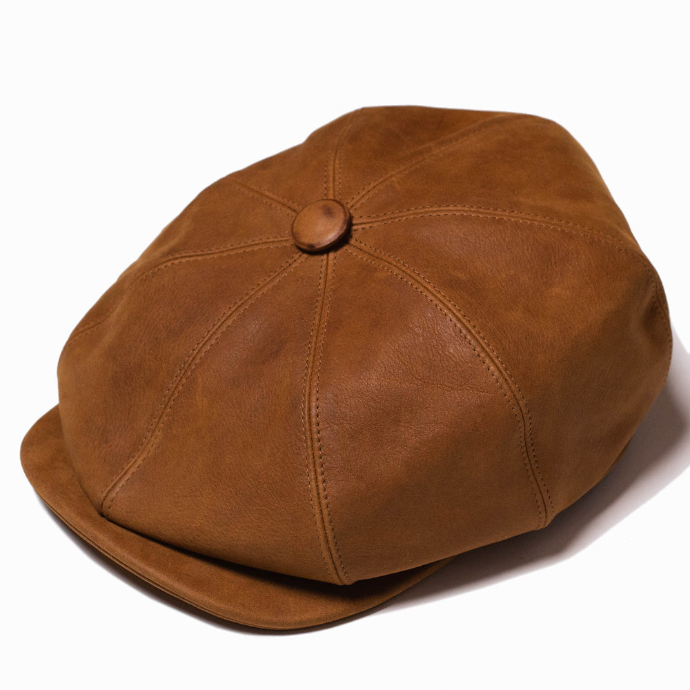 【Shangri-La Heritage】“Outlaw” Nubuck 8 Panel Riders Cap 牛巴戈皮革八片式騎士帽