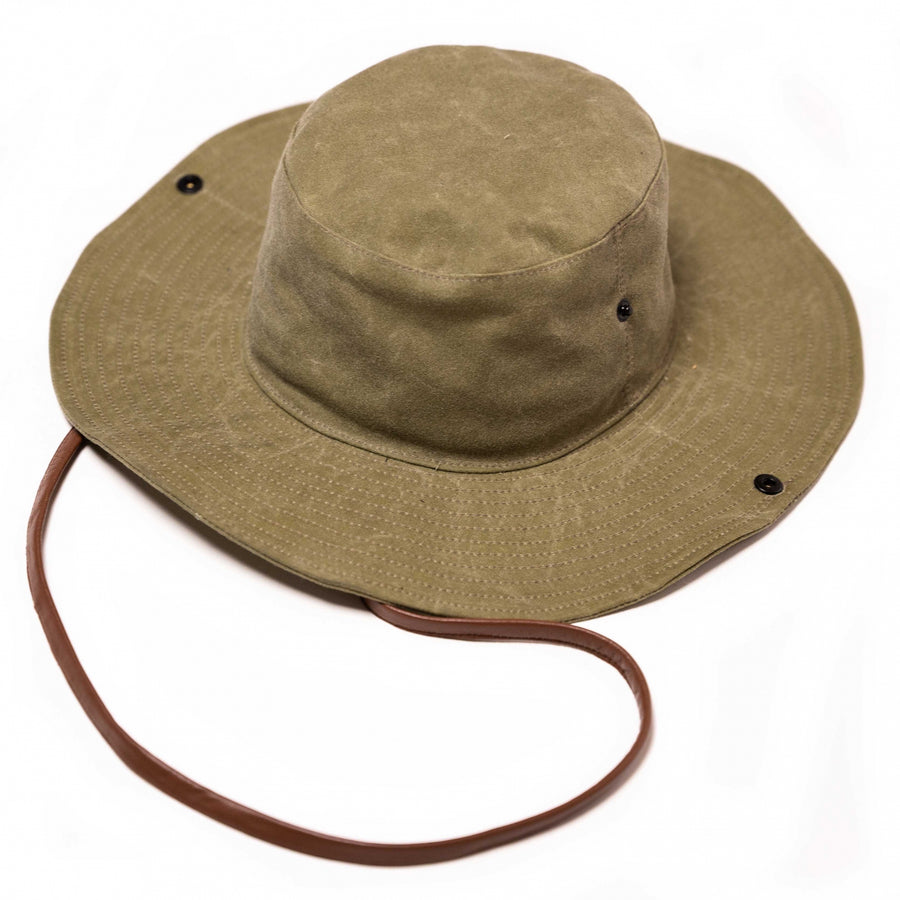 【Shangri-La Heritage】上蠟帆布狩獵帽／14.7oz ／“Safari” Waxed Canvas Hat