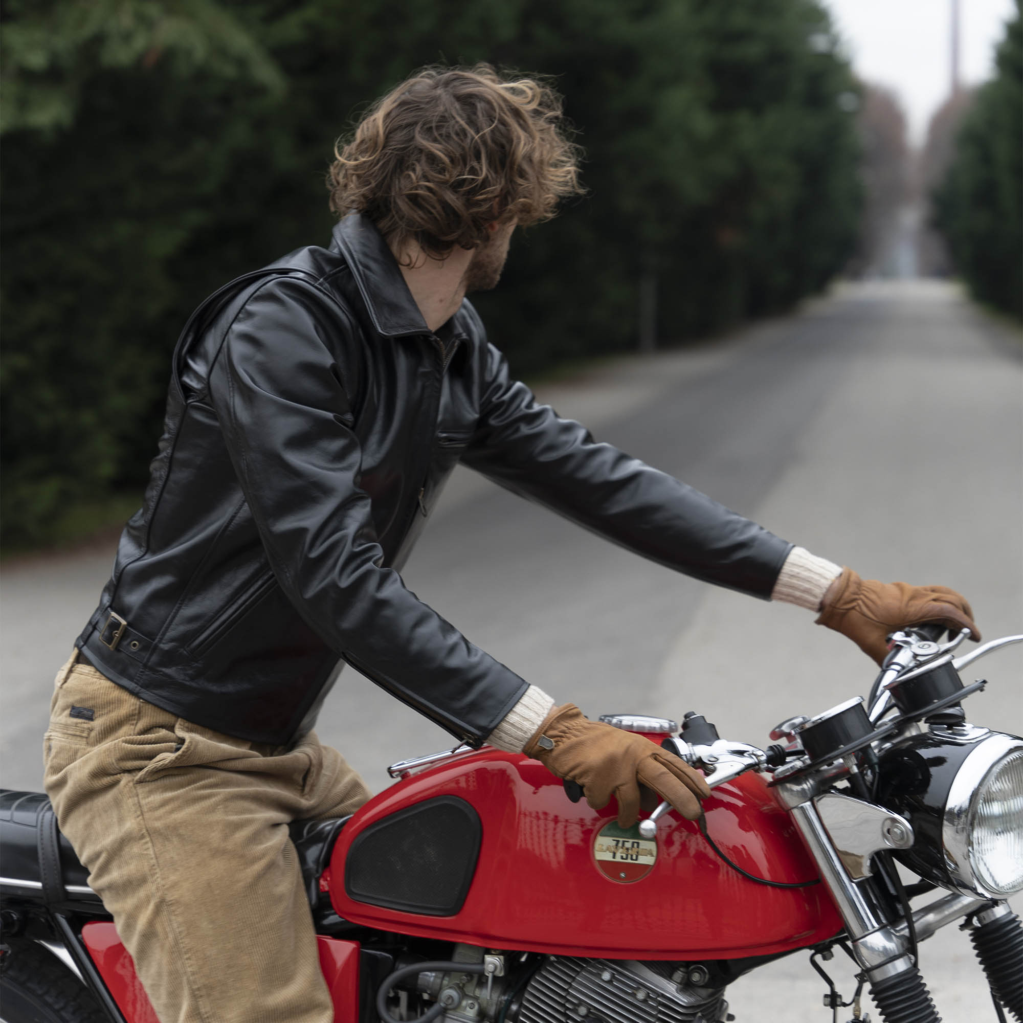 Horsehide motorcycle jacket online