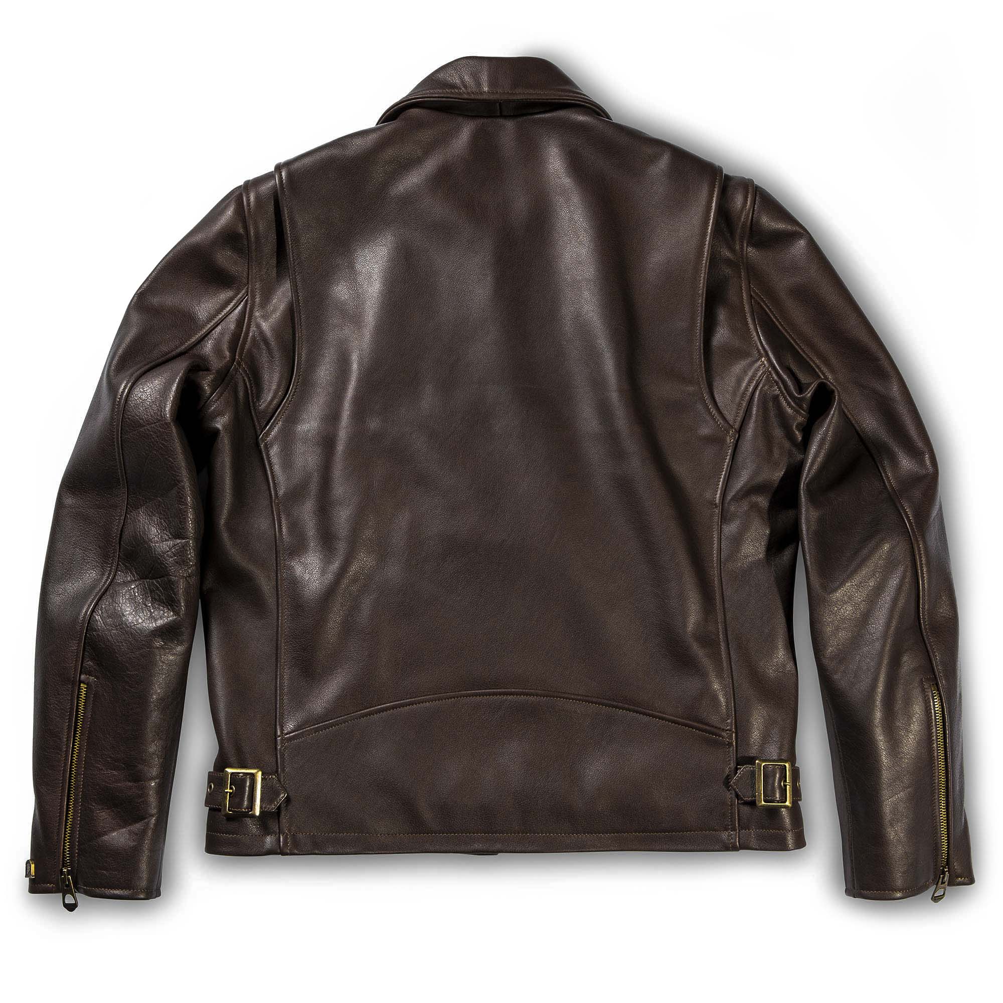 Shangri-La Heritage】Varenne Brown Leather Jacket – Blue Beach Denim
