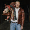 【Shangri-La Heritage】Varenne Whiskey Horsehide Leather Jacket