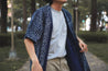 【Universal Works】S/S Kyoto Shirt In Indigo Japanese Paisley／Amoeboid blue dyed Japanese style blouse