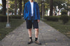 【Universal Works】Lumber Short In Navy／涼感海軍藍短褲
