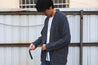 【Universal Works】Yokohama Jacket In Navy Cactus Weave／海軍藍 仙人掌刺子 橫濱罩衫