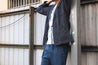 【Universal Works】Yokohama Jacket In Navy Cactus Weave／海軍藍 仙人掌刺子 橫濱罩衫